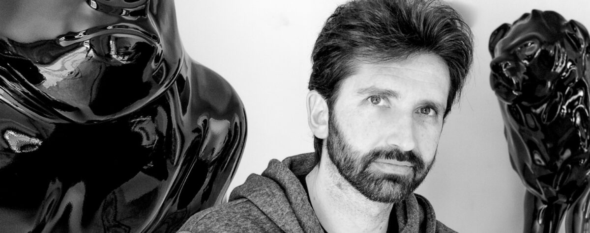 portrait de Cyril Maccioni pour la couverture d'art mag