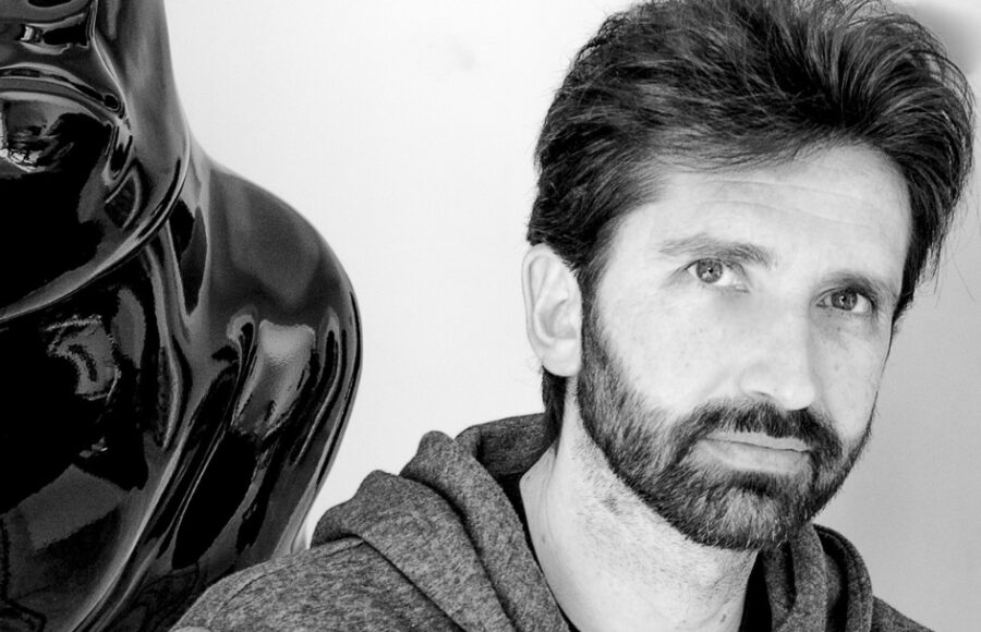 portrait de Cyril Maccioni pour la couverture d'art mag