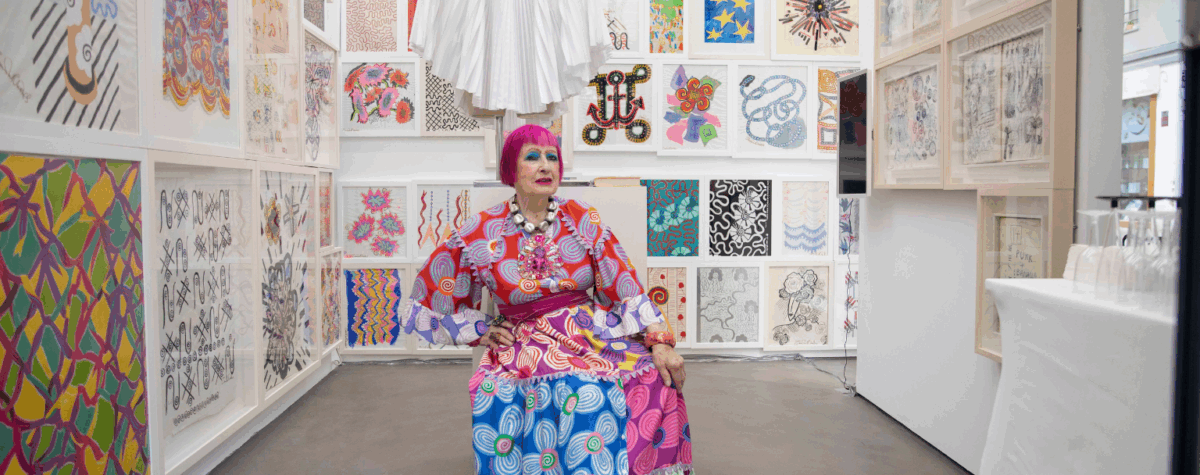 créatrice de mode Zandra Rhodes.