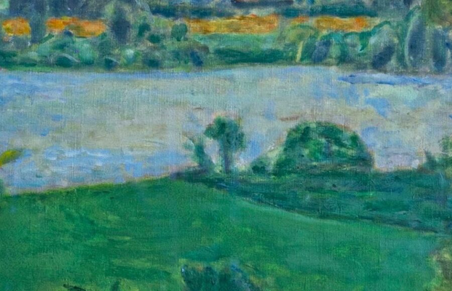 Pierre Bonnard Vernon Prairie à vernon vue sur la seine