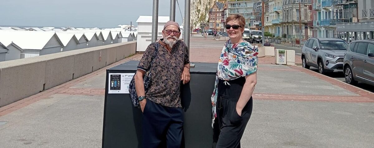 Entrevue Delphine Jonckheere et l'artiste Dany Mellinger à Mers les Bains