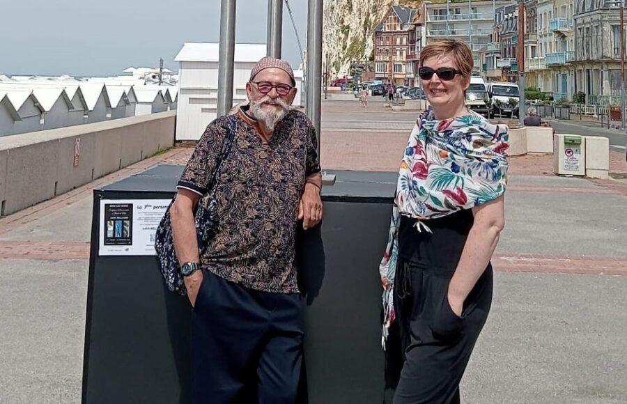 Entrevue Delphine Jonckheere et l'artiste Dany Mellinger à Mers les Bains