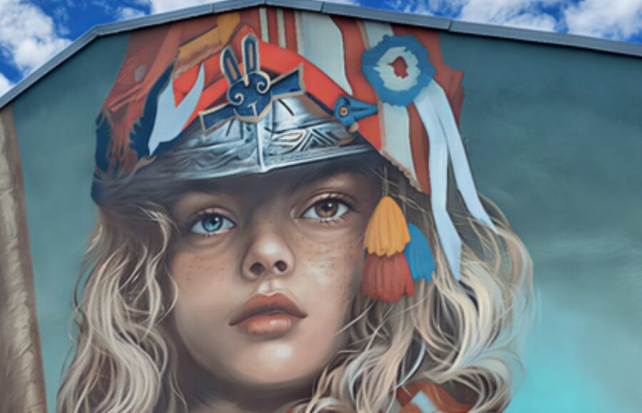 Arkane fresque engagée Cransac les thermes présentée dans le magazinevart mag