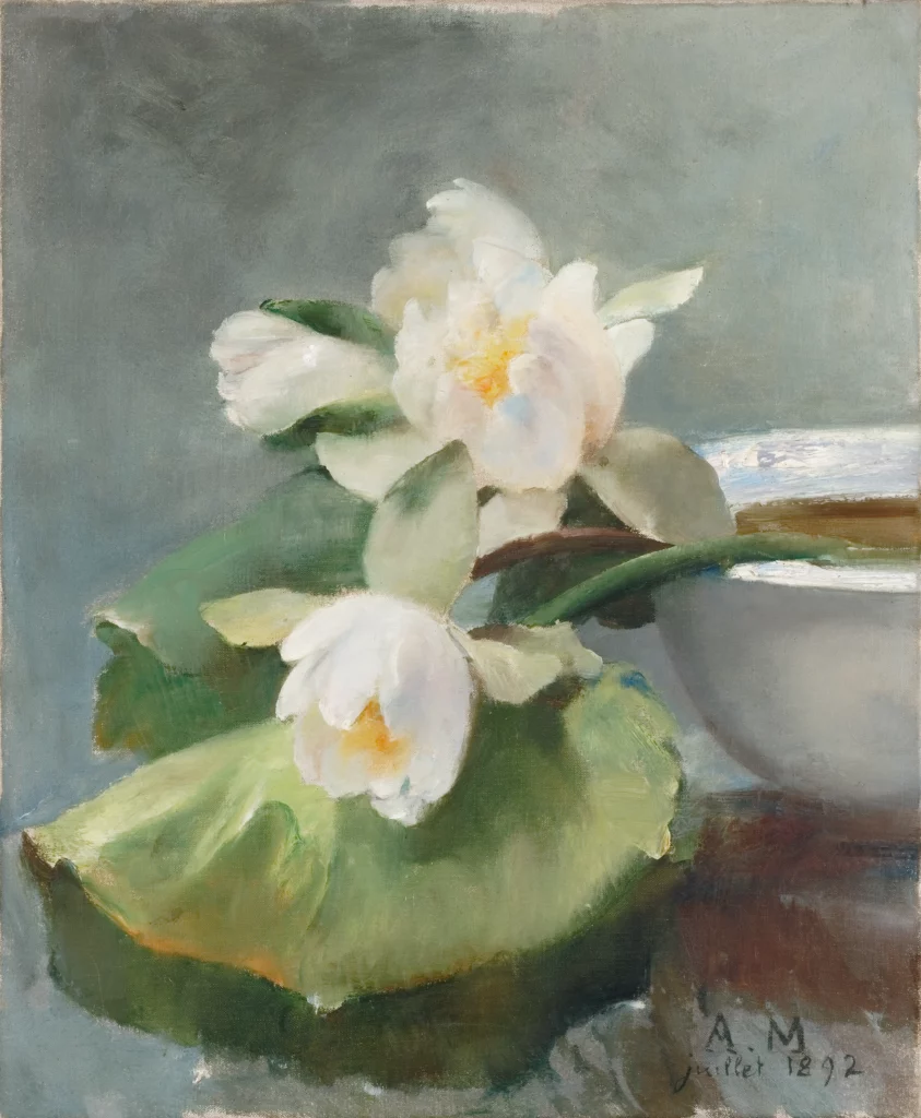 Etude de nénuphar, juillet 1892, huile sur toile, Amiens, Musée de Picardie, Musée de Picardie. article Art Mag