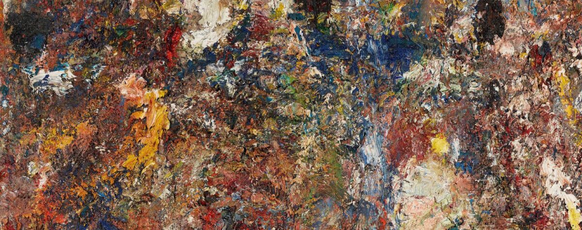 Peinture épaisse et vibrante d’Eugène Leroy, L’Été (1999) : strates d’ocres, rouges et bleus où la figure affleure dans la lumière MUba Tourcoing art_mag