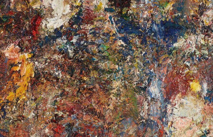 Peinture épaisse et vibrante d’Eugène Leroy, L’Été (1999) : strates d’ocres, rouges et bleus où la figure affleure dans la lumière MUba Tourcoing art_mag