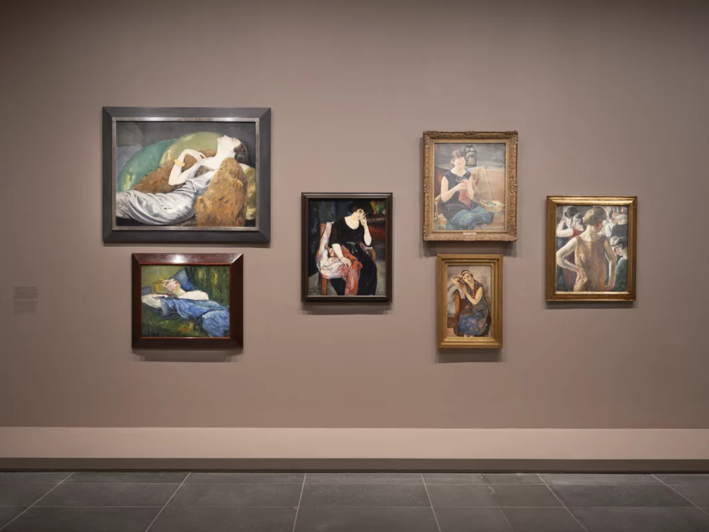 Exhibition view from “Berthe Weill, A Trailblazing Gallerist” at the Musée de l’Orangerie — selection of paintings of women artists from the early 20th century highlighting the role of female creativity in modern art.