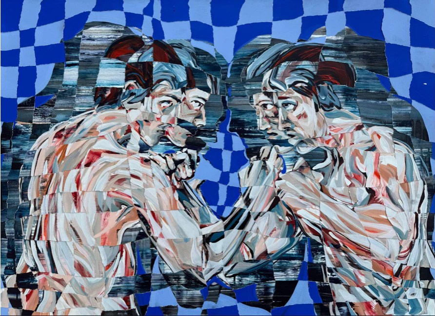 The Struggle - Hand game VII 90 X 70cm 2025