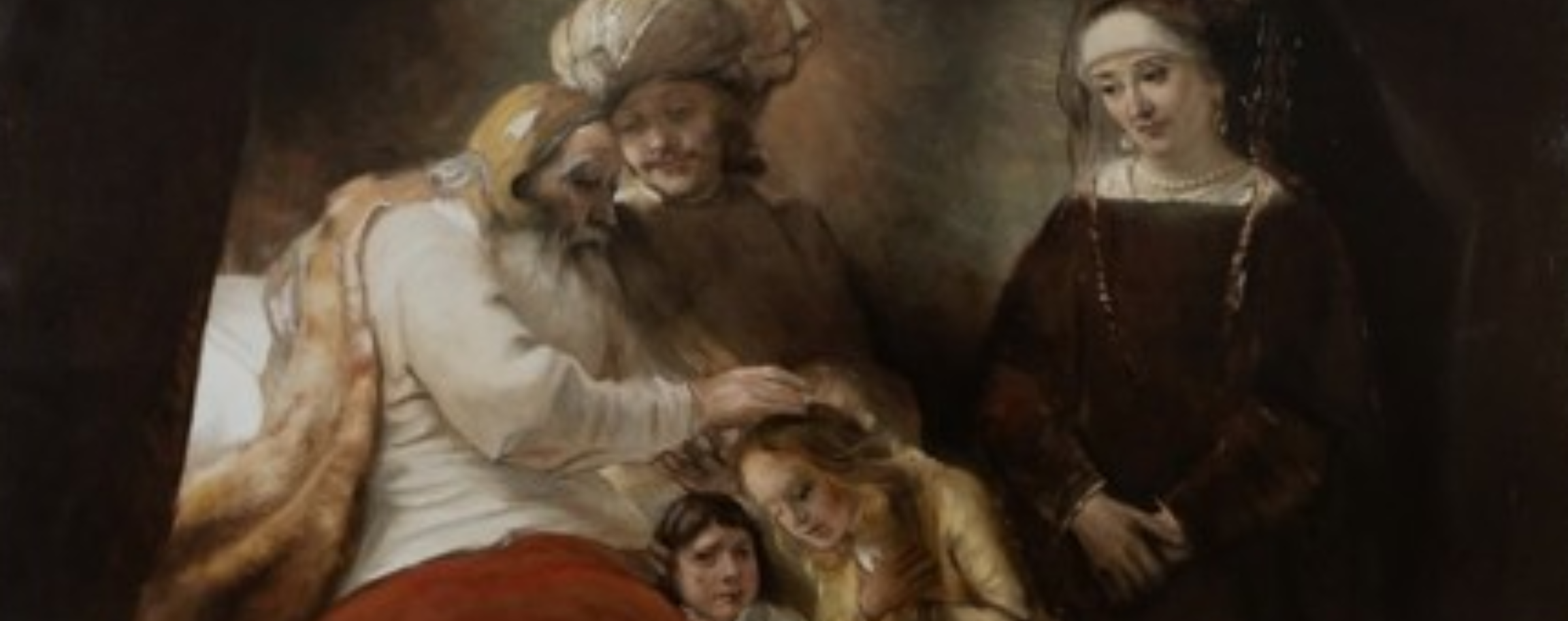 Nard Kwast, Jakob zegent de zonen van Jozef, Huile sur toile