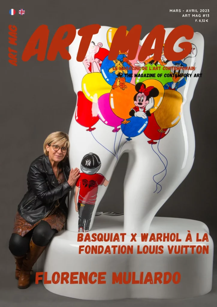 Couverture du magazine Art Mag International numéro 13 mars avril 2025 avec Flo Muliardo 