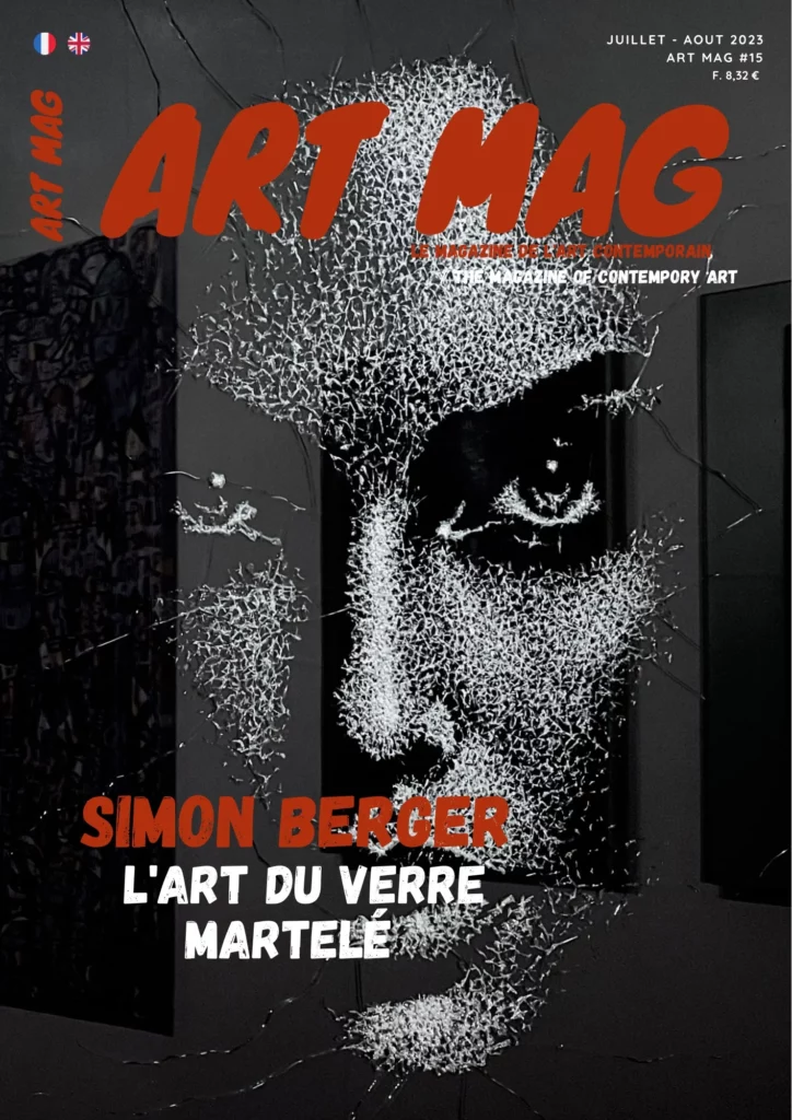 Cover of the magazine Art Mag International, issue no. 15, July–August 2023, featuring Simon Berger.
