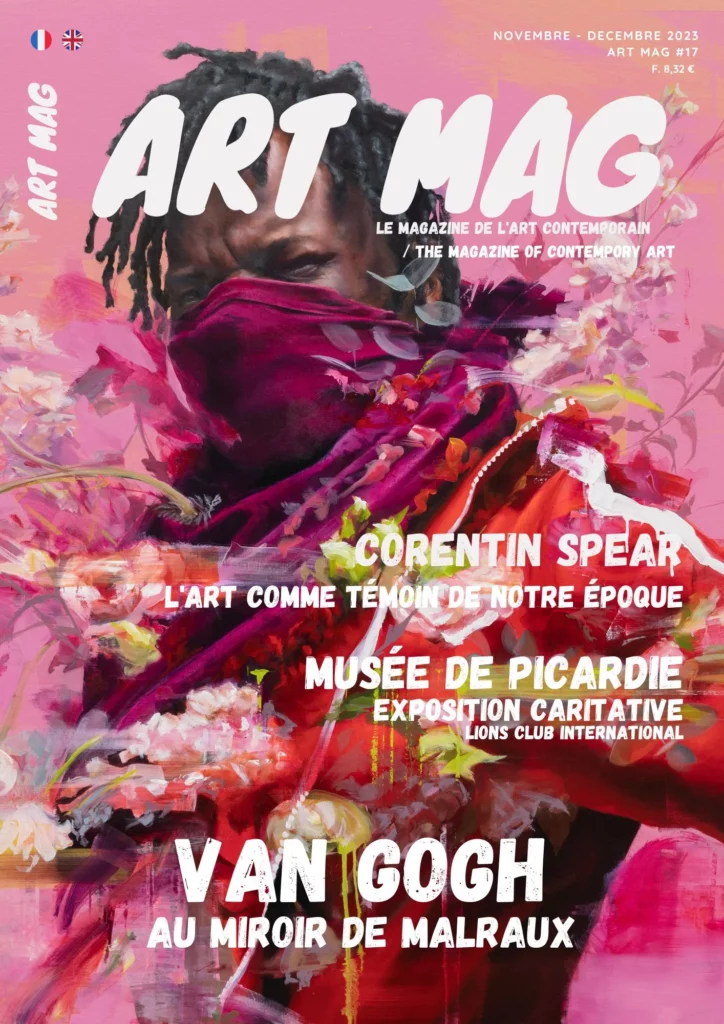 Cover of the magazine Art Mag International, issue no. 17, November–December 2023, featuring Corentin Spear.