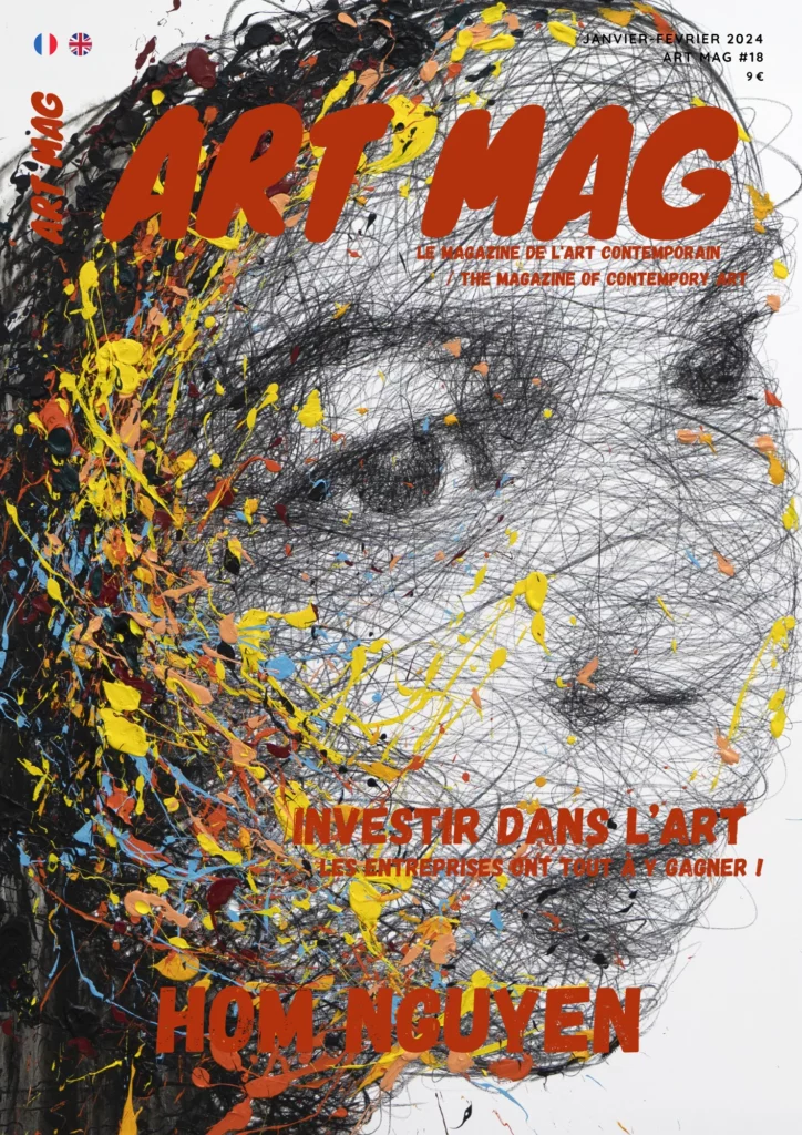 Cover of the magazine Art Mag International, issue no. 18, January–February 2024, featuring Hom Nguyen.