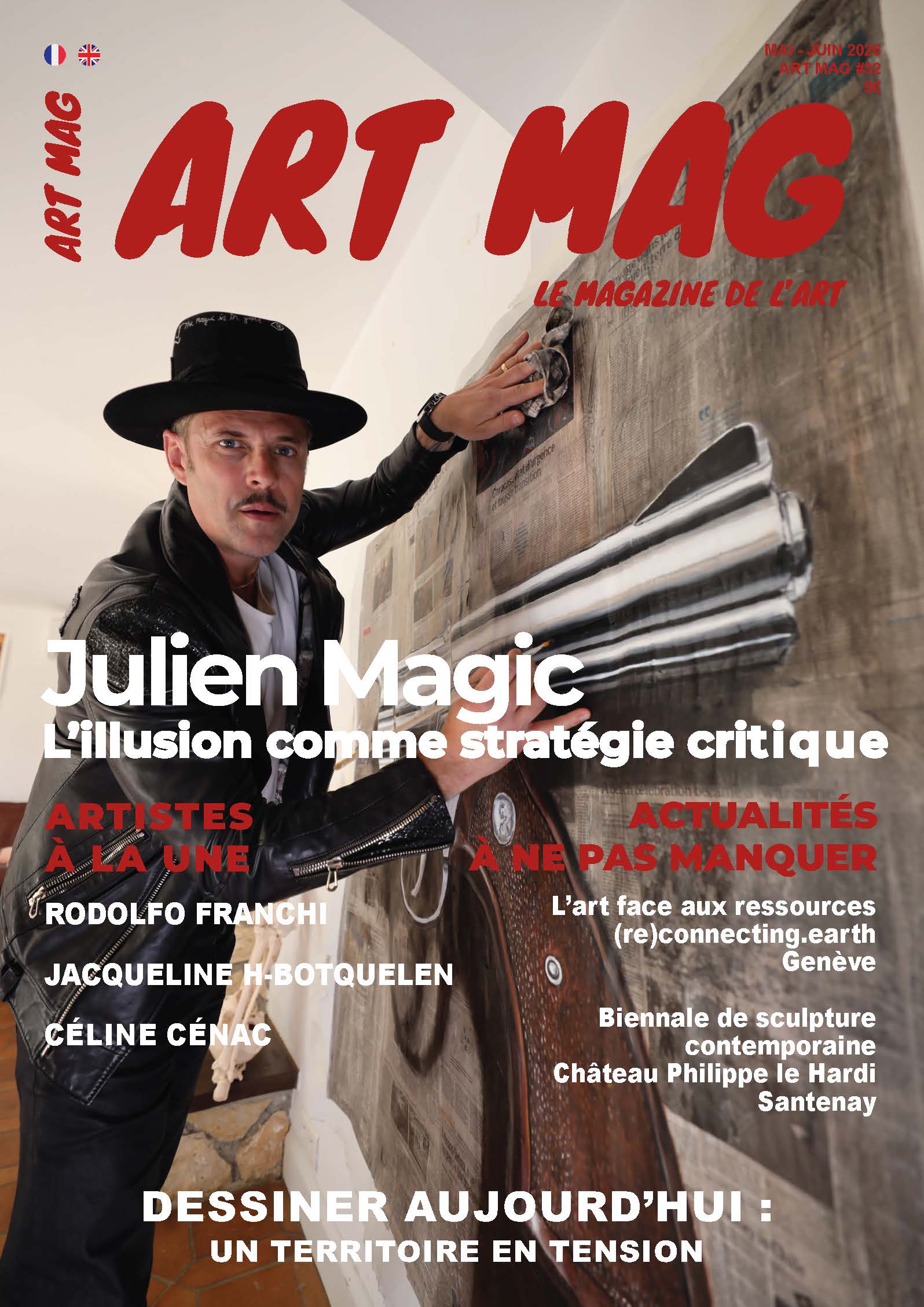 Couverture magazine ART MAG Julien Magic