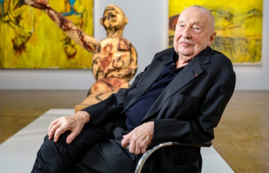 portrait de Georg Baselitz au Centre Pompidou en octobre 2021
