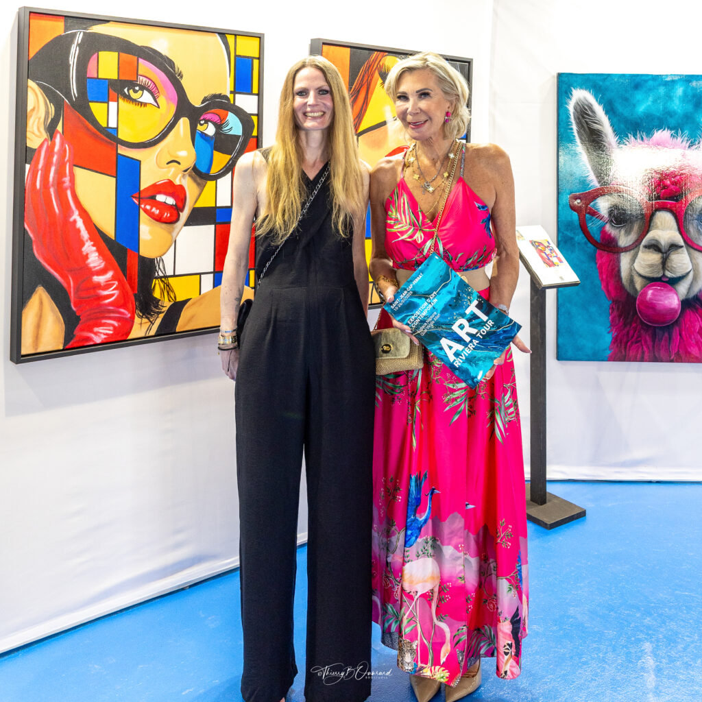 Vicky-May Giraud avec Wendy Lauwers à Art RIviera Tour
