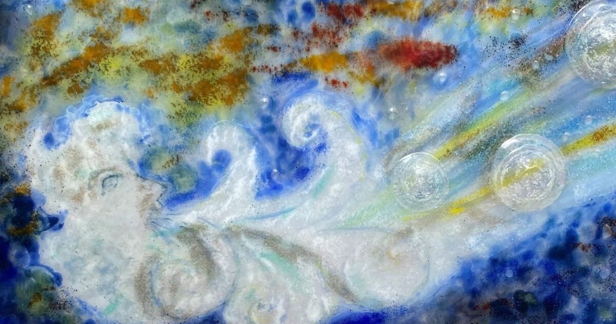 oeuvre d'elizabeth rossi exposée à Art Riviera Tour