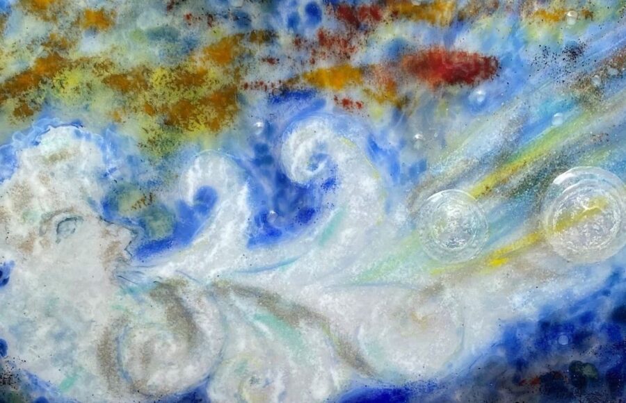 oeuvre d'elizabeth rossi exposée à Art Riviera Tour