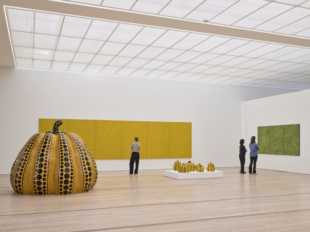 Installation view of Yayoi Kusama at Fondation Beyeler