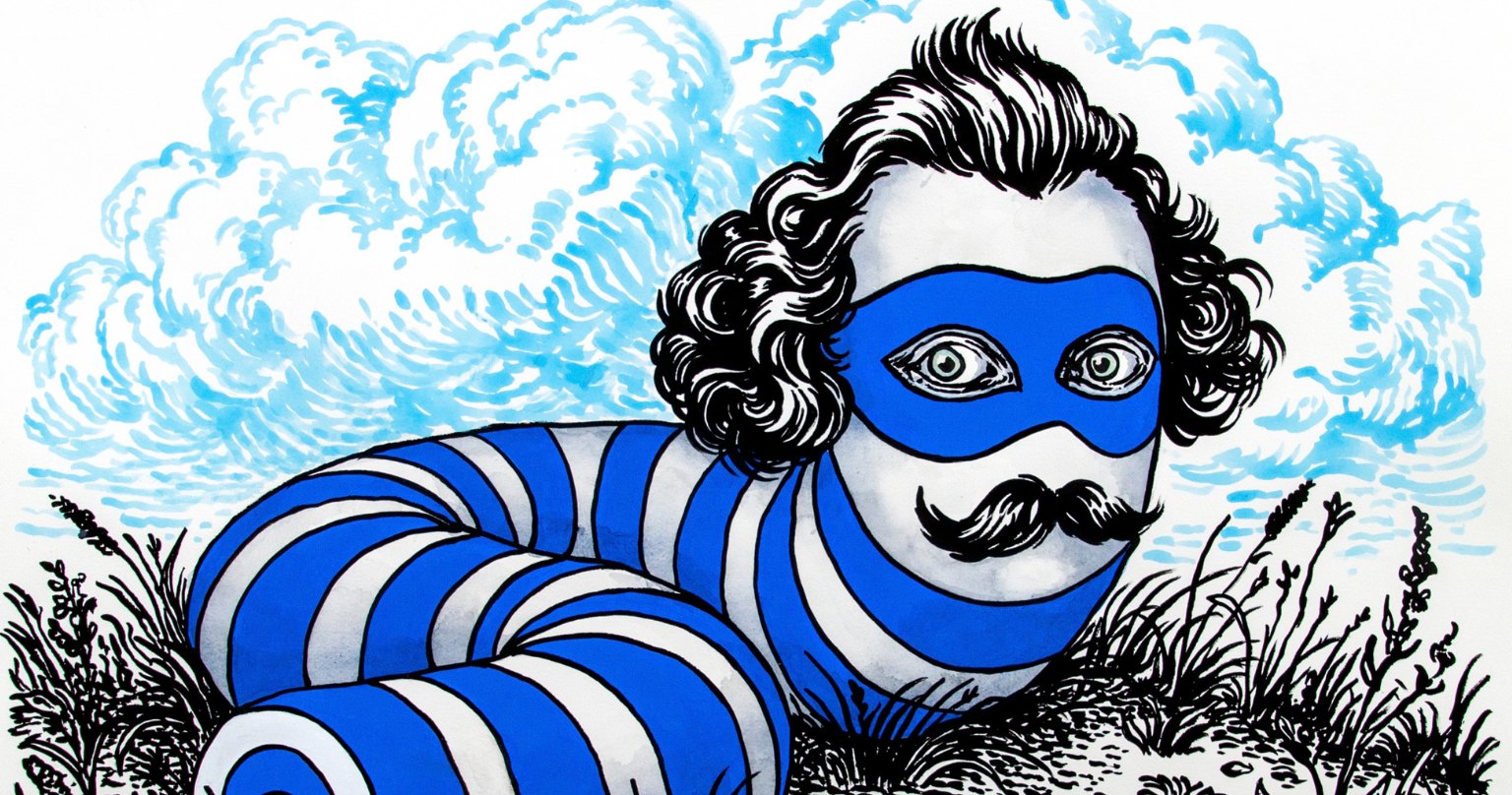 Dominique Lucci, J’irai quand même, 2026. Acrylique sur papier, 76 × 56 cm.
