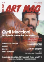 Couverture Cyril Maccioni Anny Duperey art mag international