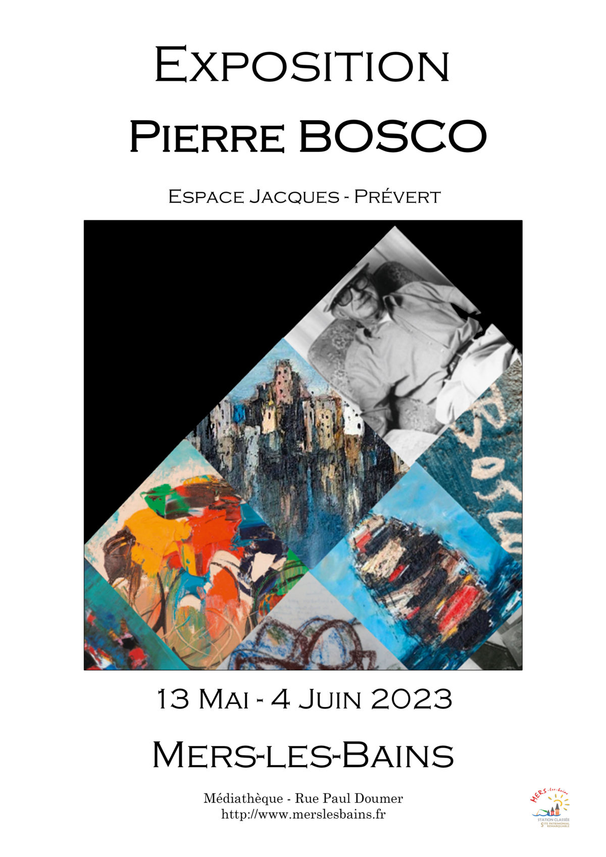 Exposition Pierre Bosco à l'espace Prevert de la ville de mers les bains
