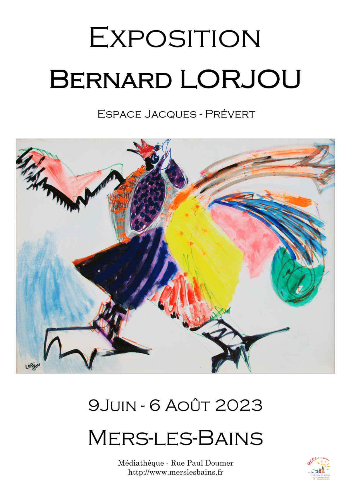 Exposition Bernard Lorjou au centre culturel de Mers les bains