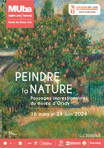 Affiche "Peindre la nature. Paysages impressionnistes du musée d'Orsay" - MUba Eugène Leroy